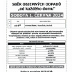 ODPADY-sběr objemných odpadů 01.06.2024