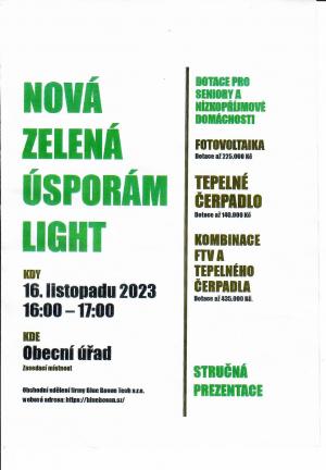 Pozvánka-Obchodní sdělení firmy, 16.11.2023