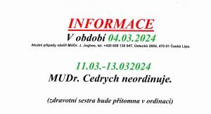 MUDr.Cedrych-dovolená