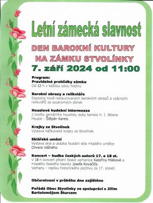 Zámek Stvolínky-Letní zámecká slavnost 7.září 2024