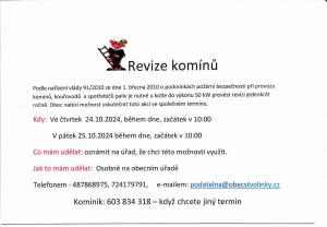 Revize komínů 2024