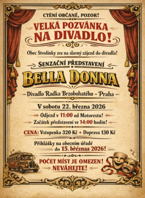 Divadlo - pozvánka