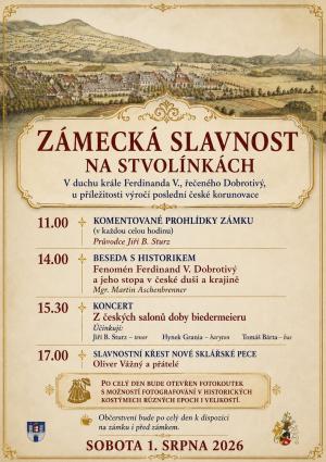 Pozvánka-zámek Stvolínky, letní slavnost  01.08.2026