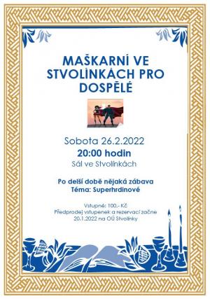Maškarní pro dospělé 1