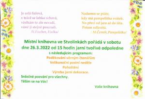 Pozvánka do knihovny 26.03.2022