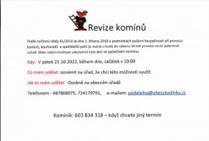 Revize komínů 2022
