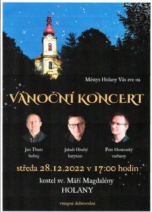Pozvánka-Holany Vánoční koncert